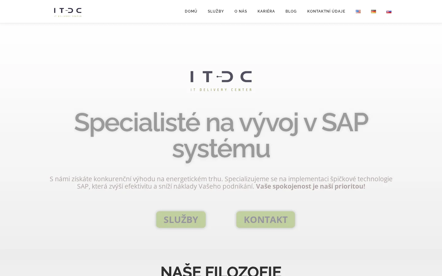 Náhled webu IT-DC