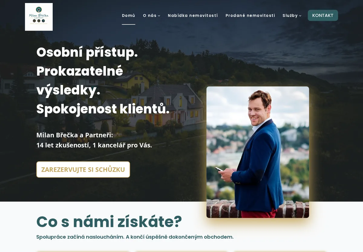 Náhled webu Milan Břečka